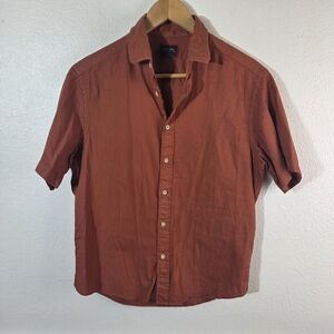 Men’s Untuckit Briscoe Rust Bro Regular Fit Button-Up Shirt Small